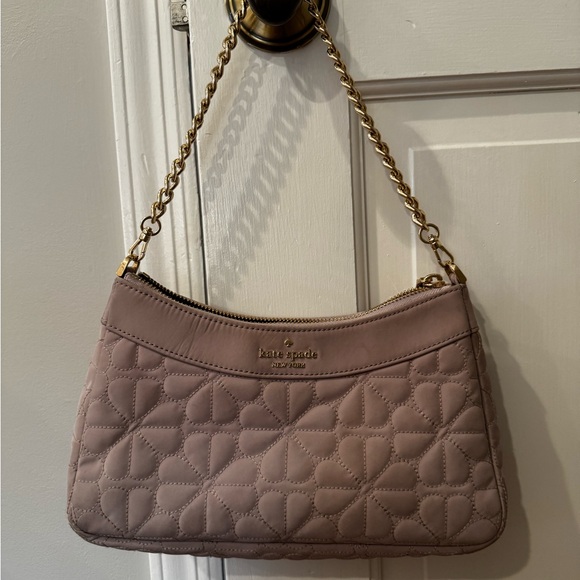 kate spade Handbags - Kate Spade Quilted Shoulder Bag - Taupe